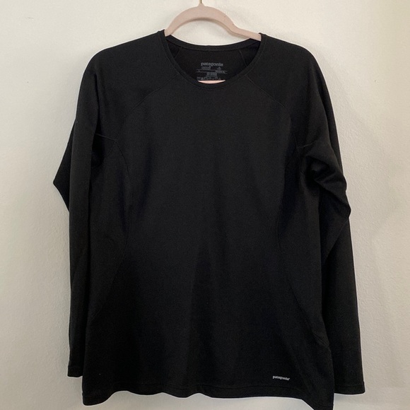 Patagonia Capilene Midweight 3 Black Longsleeve Too Size L - Picture 1 of 3